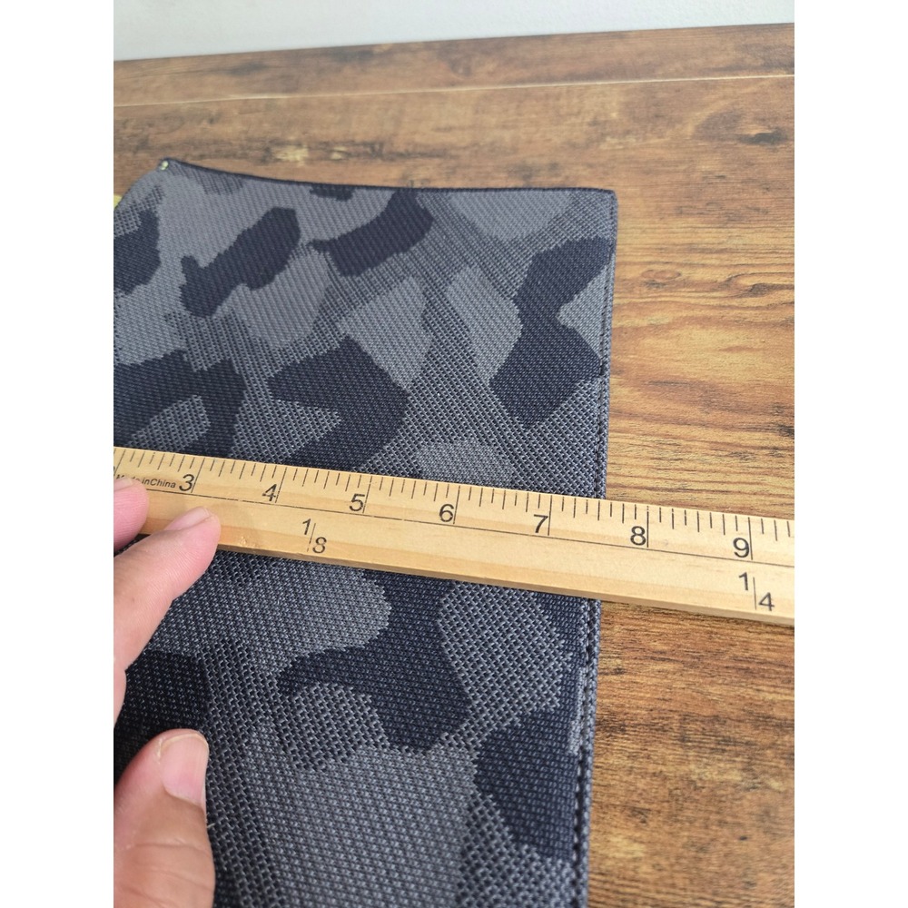 Rothy's Camo Knit Clutch Bag Grey Black Lime Green Wristlet Pouch - Picture 7 of 7